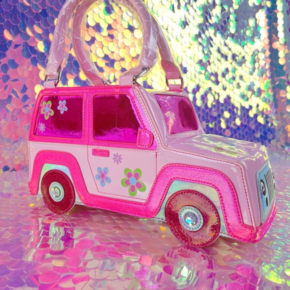 COPY - Dolls Kill Pink Jeep Let’s Go Party Crossbody - Picture 1 of 12